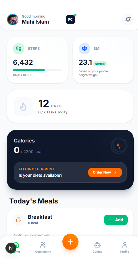 Dashboard with Private/Community toggle (run locally)